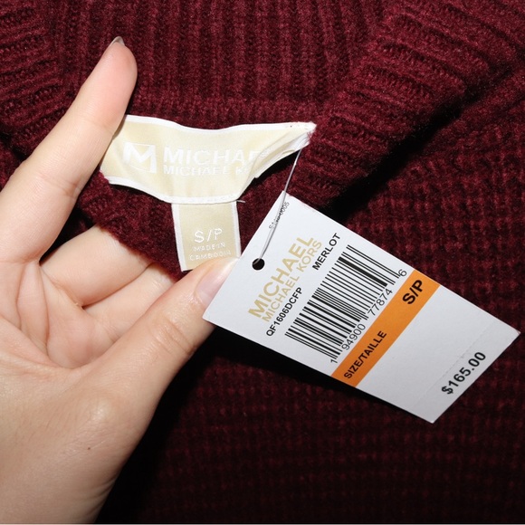 Michael Kors | merlot fringe sweater - Picture 6 of 7